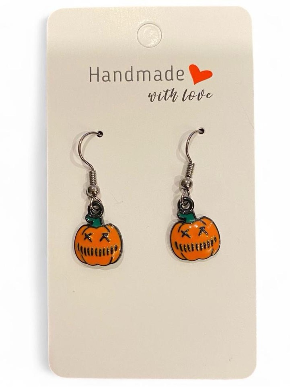 Jack-O-Lantern Pumpkin Earrings